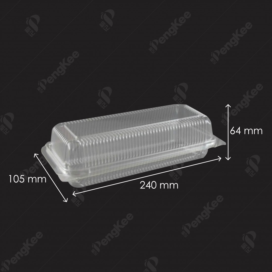 PLASTIC BOX OPL016A(SW016A) BUTTER CAKE TRAY (100'S) Peng Kee